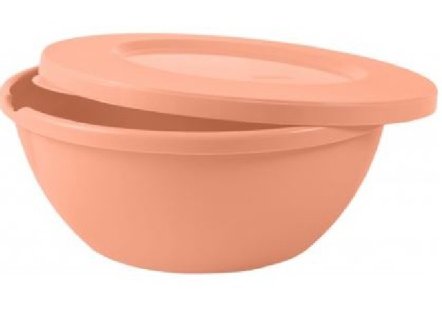 Миска с крышкой HELSINKI 0,5л персиковая карамель